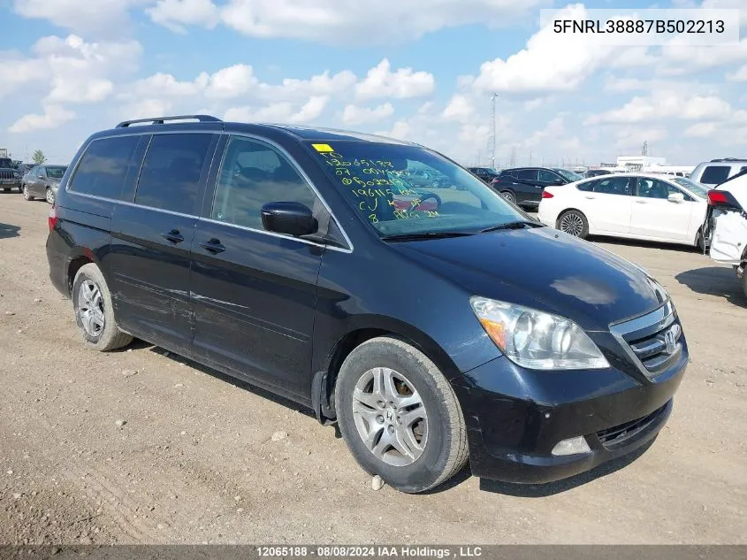 5FNRL38887B502213 2007 Honda Odyssey