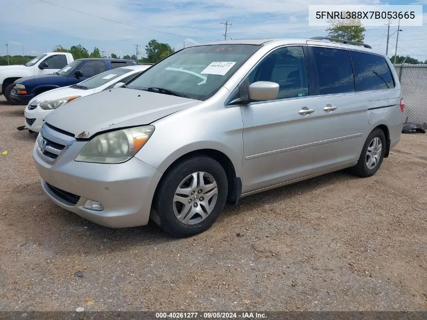 2007 Honda Odyssey Touring VIN: 5FNRL388X7B053665 Lot: 40261277