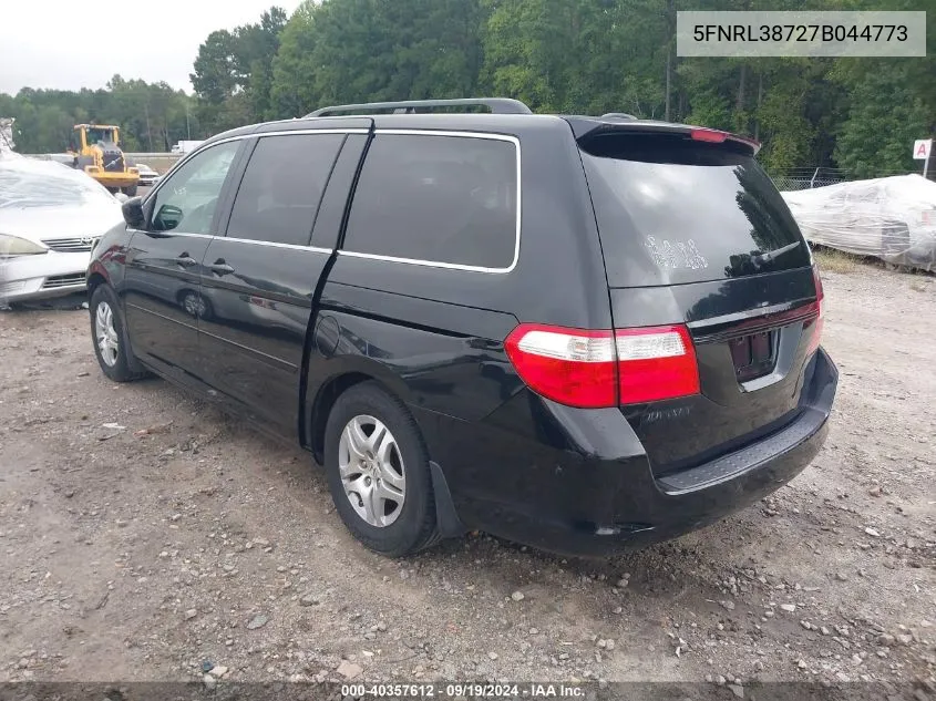 2007 Honda Odyssey Ex-L VIN: 5FNRL38727B044773 Lot: 40357612