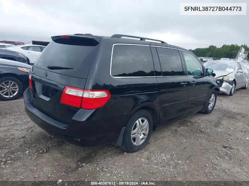 2007 Honda Odyssey Ex-L VIN: 5FNRL38727B044773 Lot: 40357612