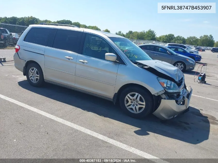 5FNRL38747B453907 2007 Honda Odyssey Ex-L