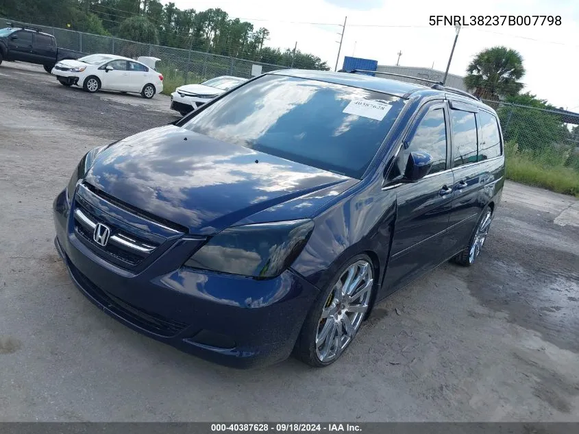 5FNRL38237B007798 2007 Honda Odyssey Lx