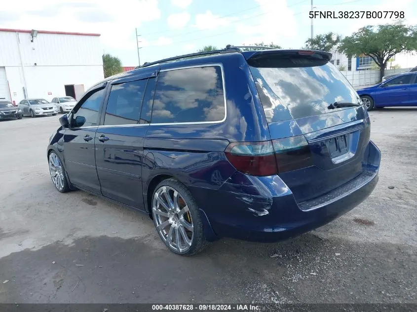 5FNRL38237B007798 2007 Honda Odyssey Lx