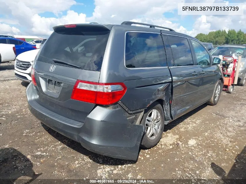 5FNRL38797B133739 2007 Honda Odyssey Ex-L