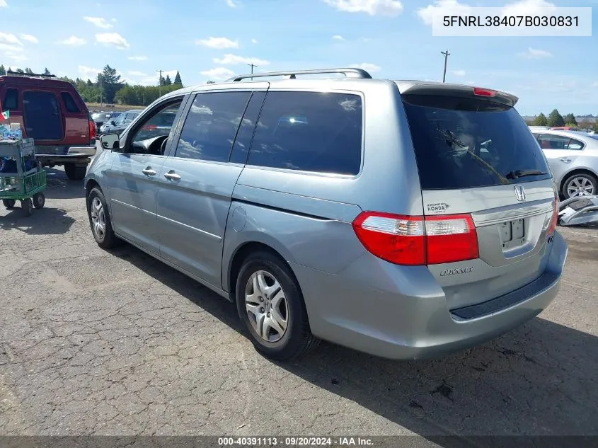 5FNRL38407B030831 2007 Honda Odyssey Ex