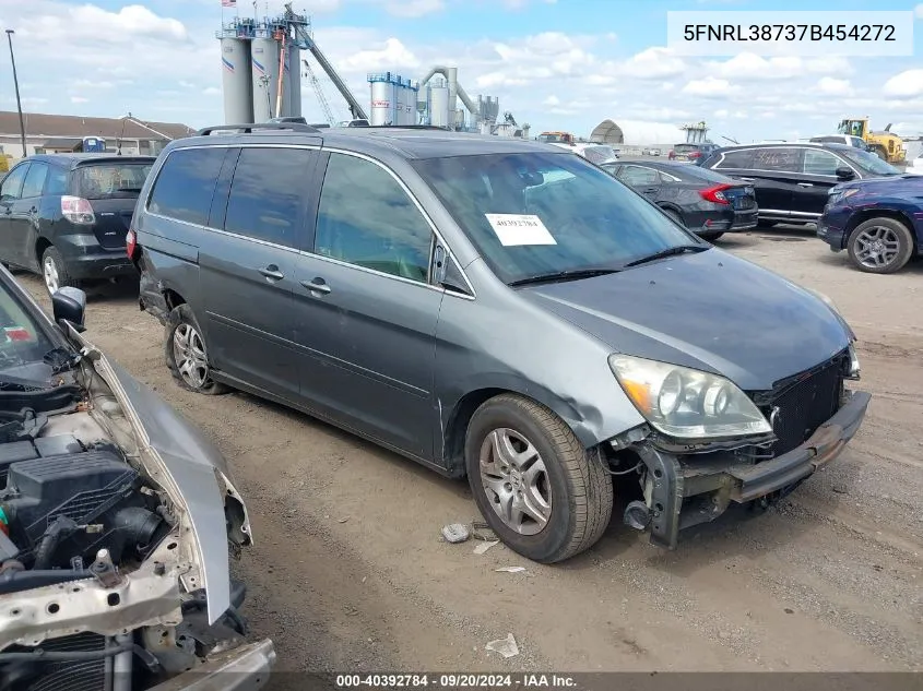 2007 Honda Odyssey Ex-L VIN: 5FNRL38737B454272 Lot: 40392784