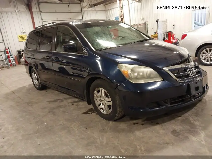 5FNRL38717B095956 2007 Honda Odyssey Ex-L