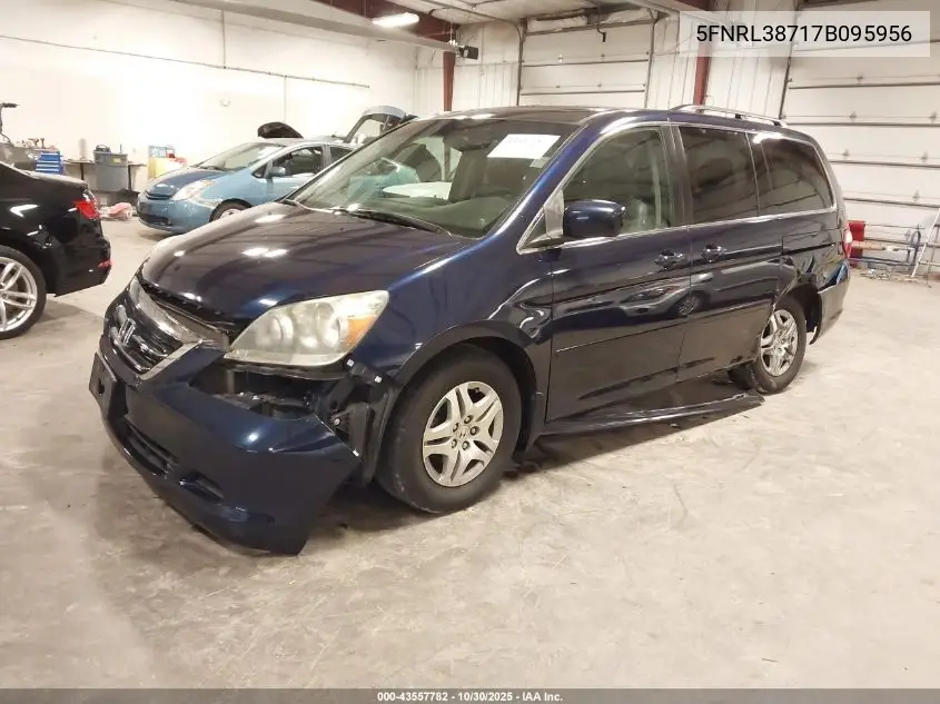 5FNRL38717B095956 2007 Honda Odyssey Ex-L