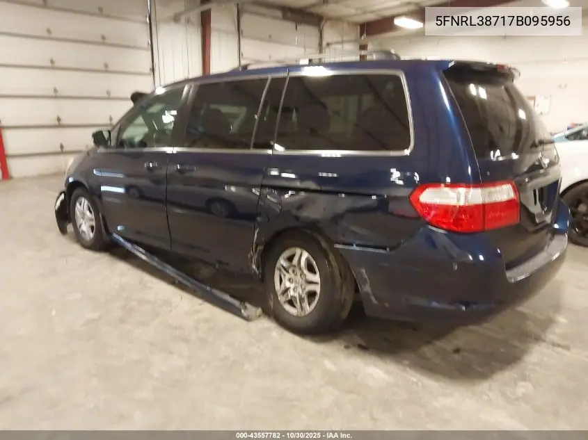 5FNRL38717B095956 2007 Honda Odyssey Ex-L