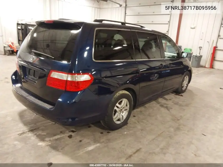 5FNRL38717B095956 2007 Honda Odyssey Ex-L