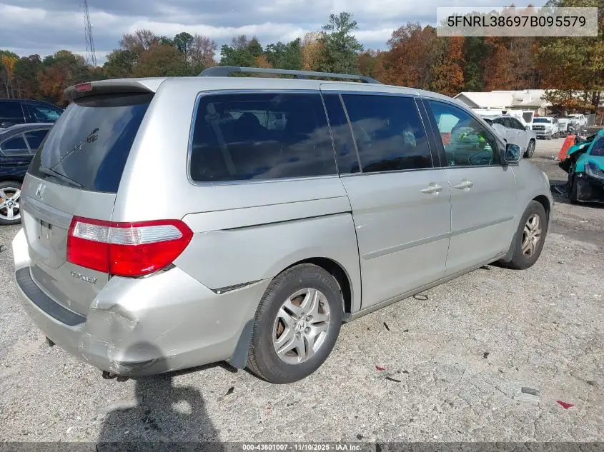 5FNRL38697B095579 2007 Honda Odyssey Ex-L