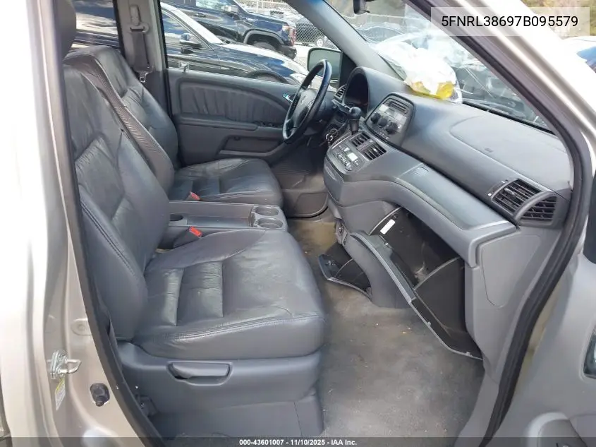 5FNRL38697B095579 2007 Honda Odyssey Ex-L