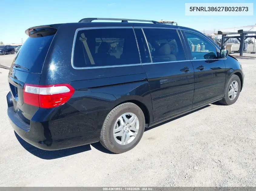 5FNRL38627B032873 2007 Honda Odyssey Ex-L