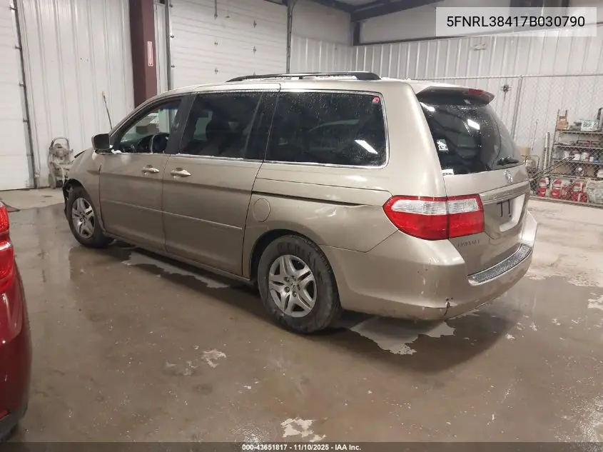 5FNRL38417B030790 2007 Honda Odyssey Ex