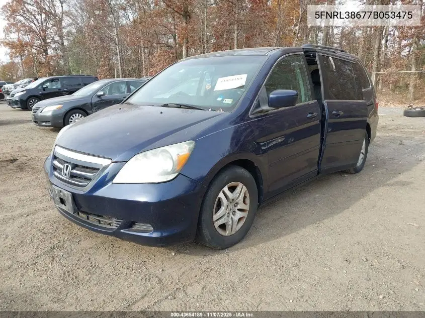 5FNRL38677B053475 2007 Honda Odyssey Ex-L