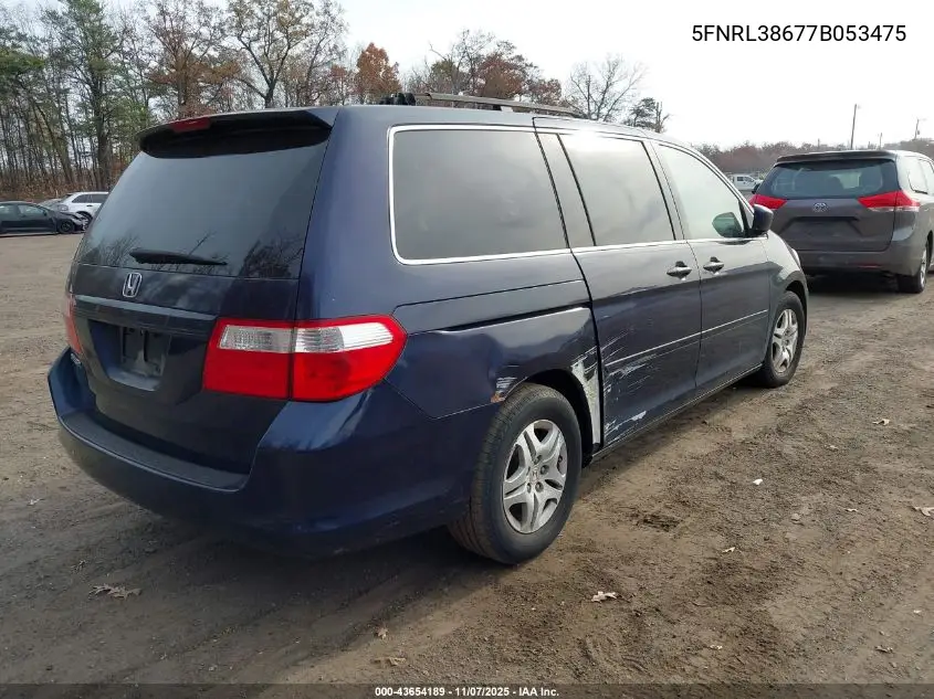 5FNRL38677B053475 2007 Honda Odyssey Ex-L
