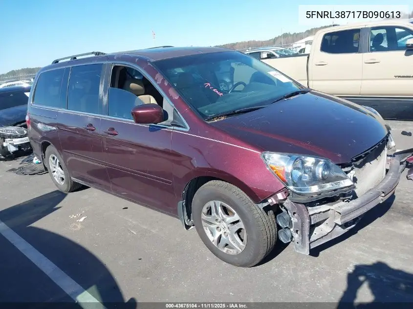 5FNRL38717B090613 2007 Honda Odyssey Ex-L