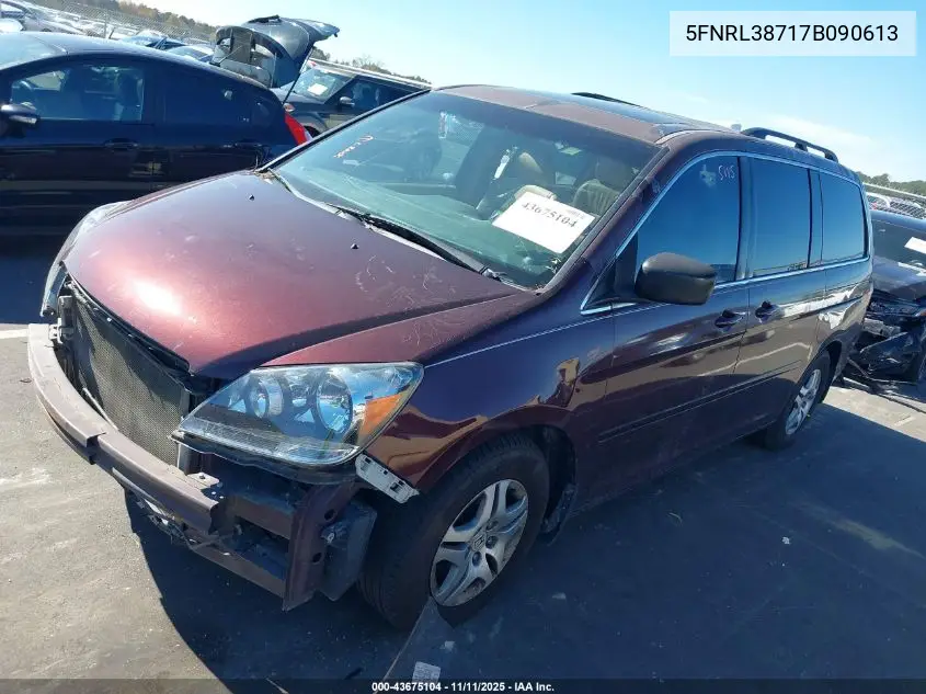 5FNRL38717B090613 2007 Honda Odyssey Ex-L