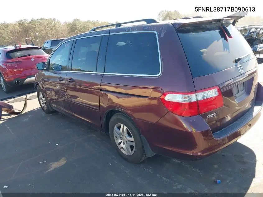 5FNRL38717B090613 2007 Honda Odyssey Ex-L
