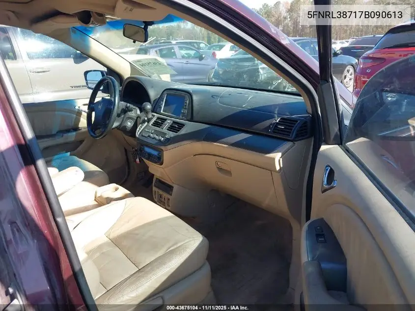 5FNRL38717B090613 2007 Honda Odyssey Ex-L
