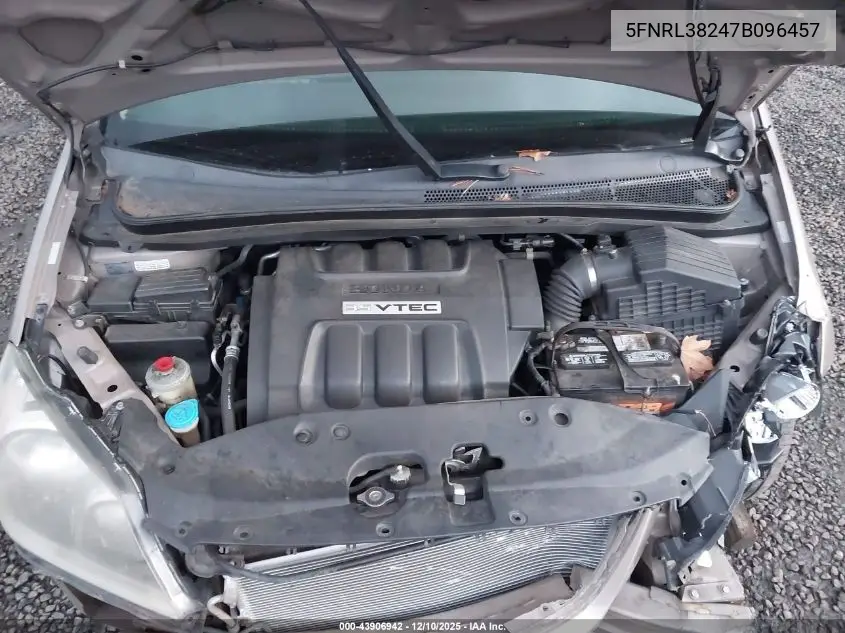 5FNRL38247B096457 2007 Honda Odyssey Lx
