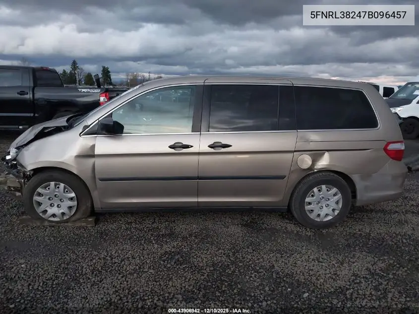 5FNRL38247B096457 2007 Honda Odyssey Lx