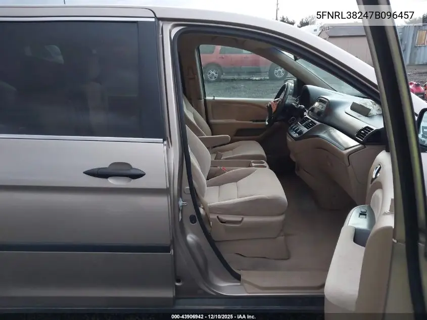 5FNRL38247B096457 2007 Honda Odyssey Lx