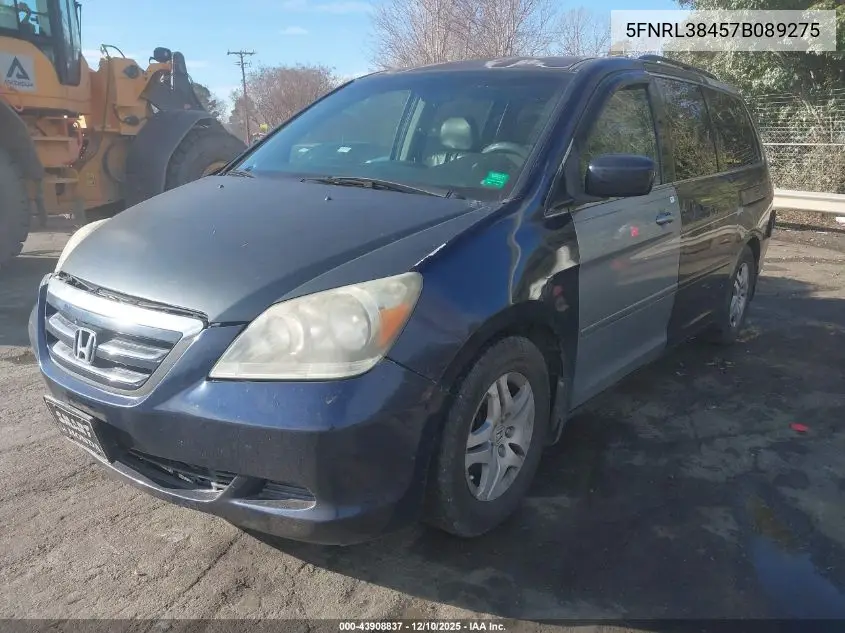 5FNRL38457B089275 2007 Honda Odyssey Ex