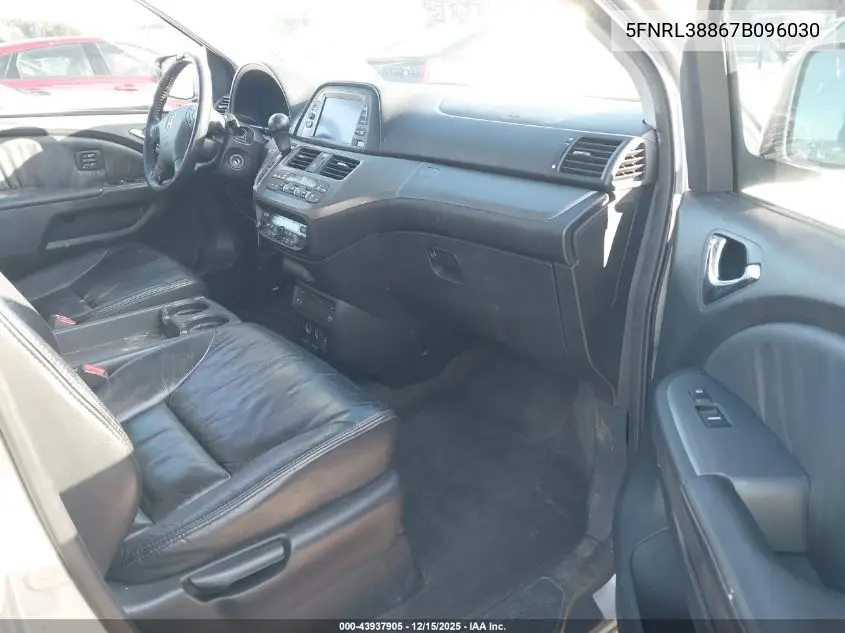 5FNRL38867B096030 2007 Honda Odyssey Touring