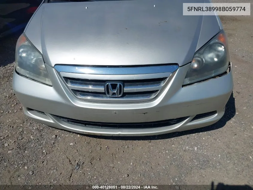 5FNRL38998B059774 2008 Honda Odyssey Touring