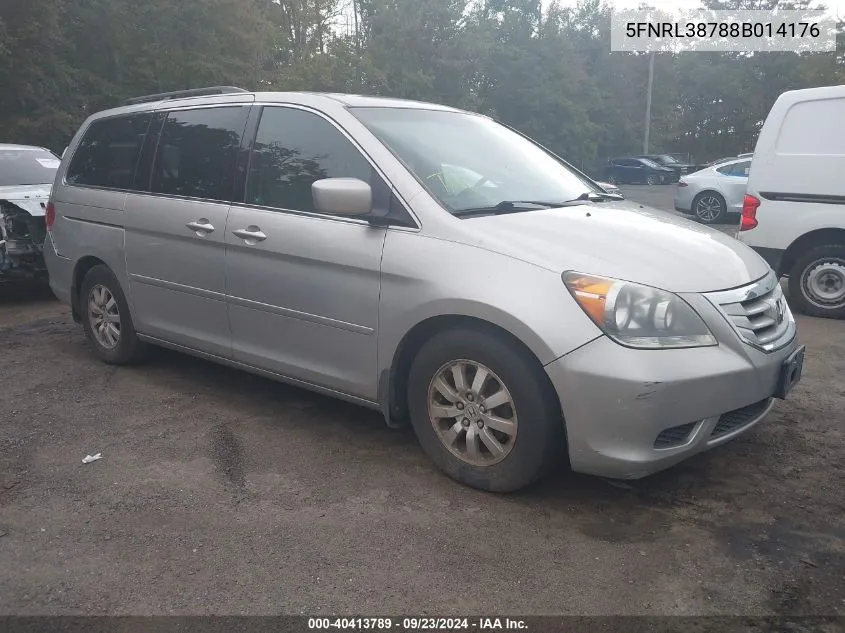 2008 Honda Odyssey Ex-L VIN: 5FNRL38788B014176 Lot: 40413789