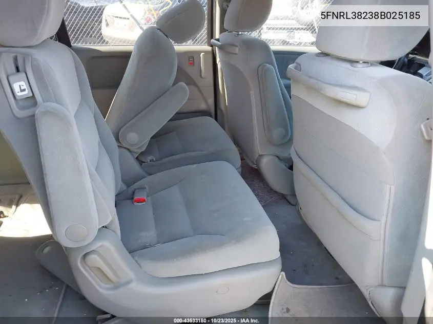 5FNRL38238B025185 2008 Honda Odyssey Lx