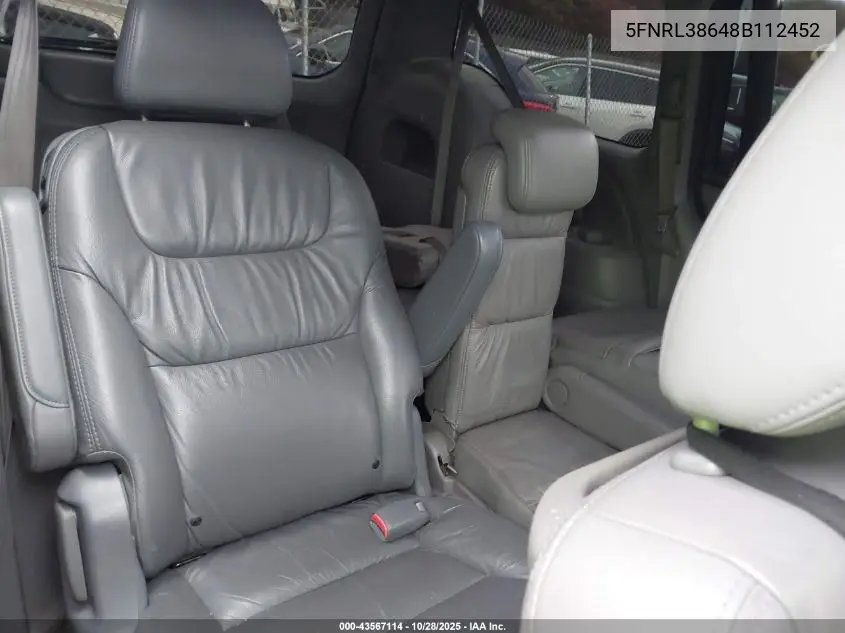 5FNRL38648B112452 2008 Honda Odyssey Ex-L