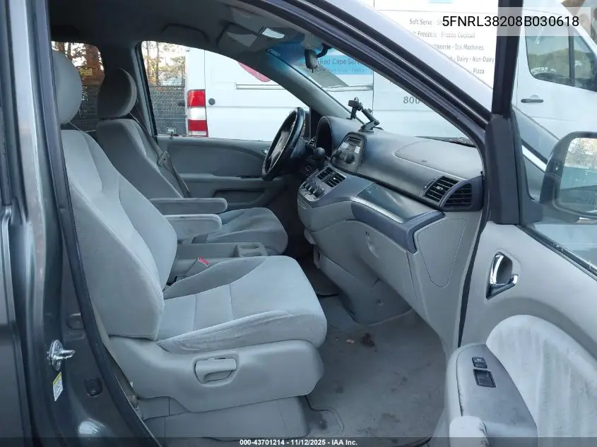 5FNRL38208B030618 2008 Honda Odyssey Lx
