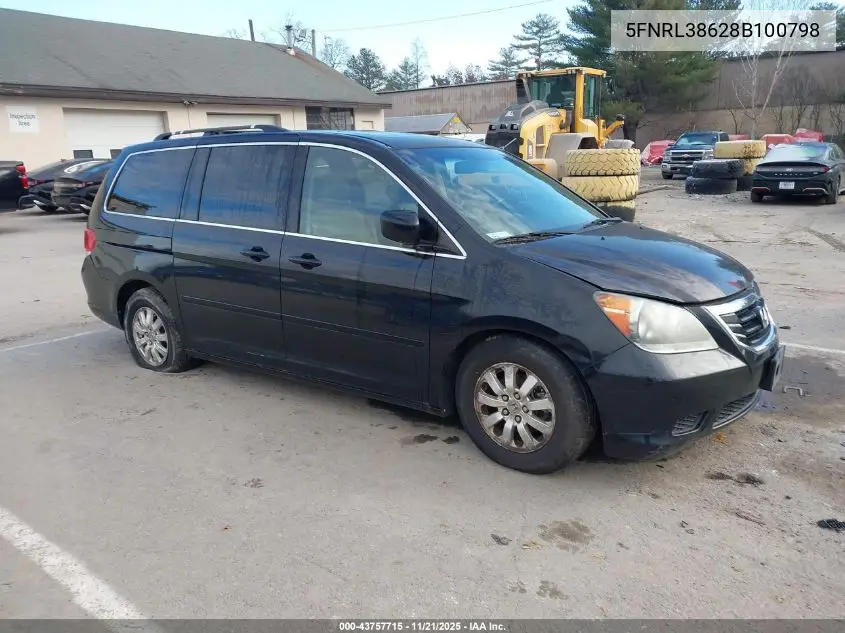 5FNRL38628B100798 2008 Honda Odyssey Ex-L