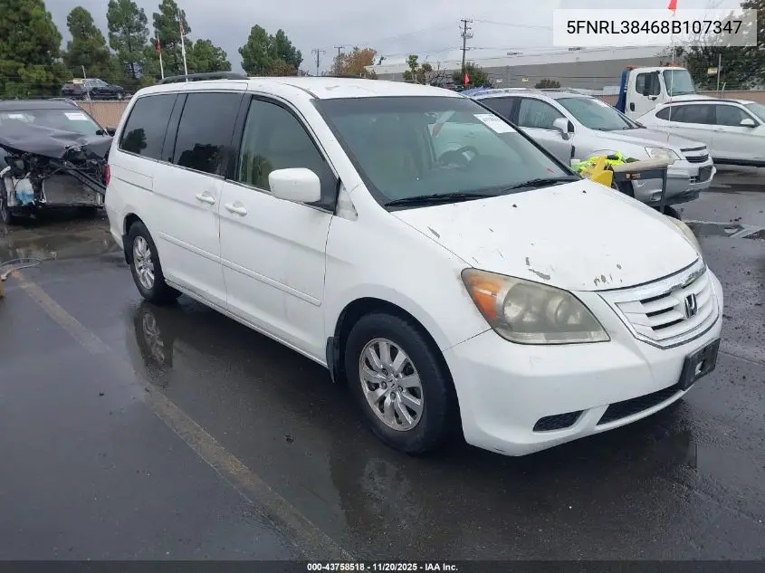 5FNRL38468B107347 2008 Honda Odyssey Ex