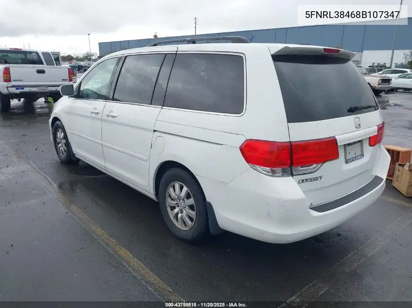 5FNRL38468B107347 2008 Honda Odyssey Ex