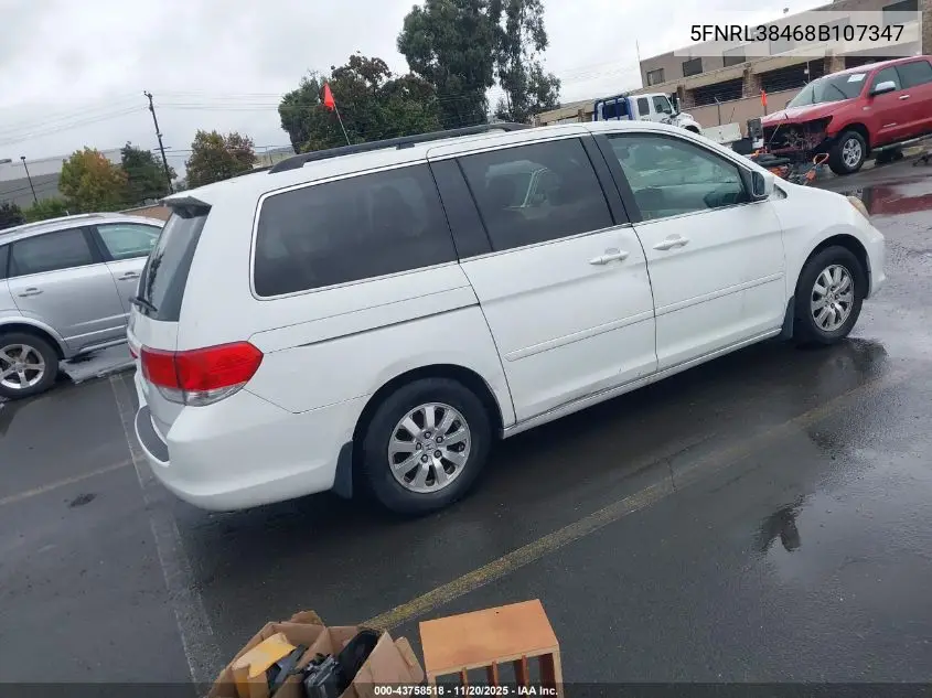 5FNRL38468B107347 2008 Honda Odyssey Ex