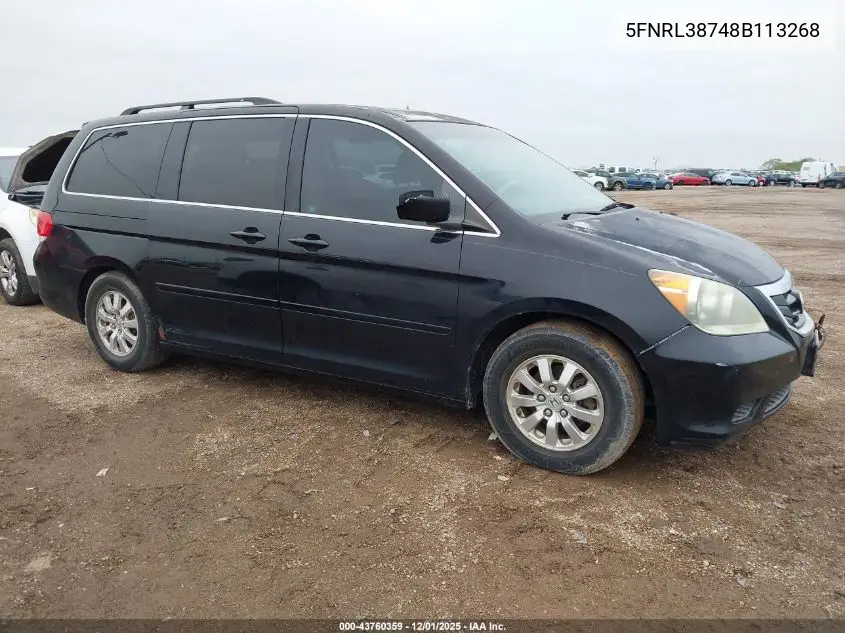 5FNRL38748B113268 2008 Honda Odyssey Ex-L