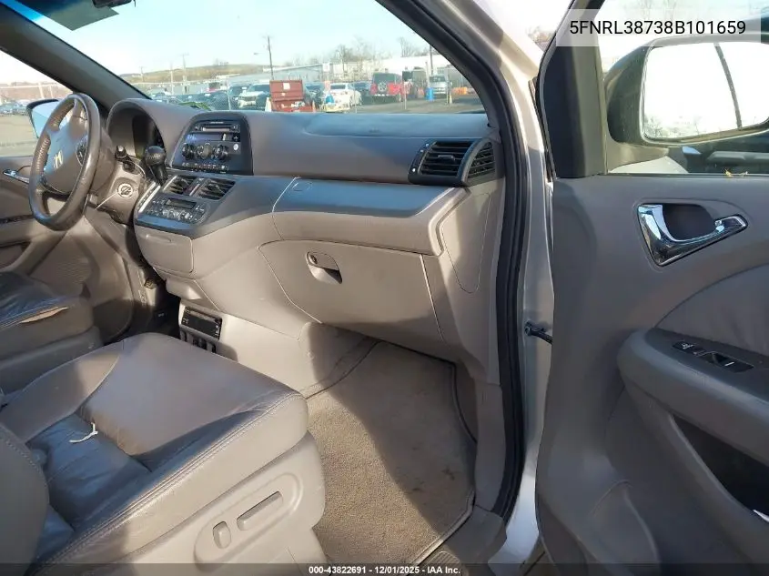 5FNRL38738B101659 2008 Honda Odyssey Ex-L