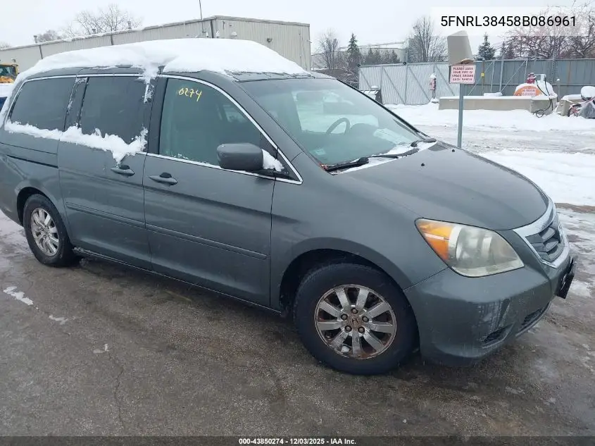 5FNRL38458B086961 2008 Honda Odyssey Ex