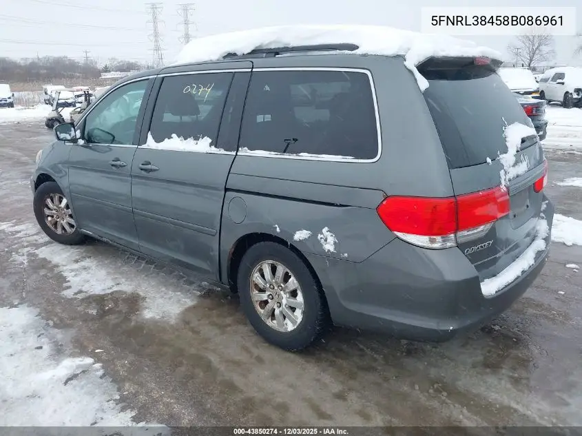 5FNRL38458B086961 2008 Honda Odyssey Ex