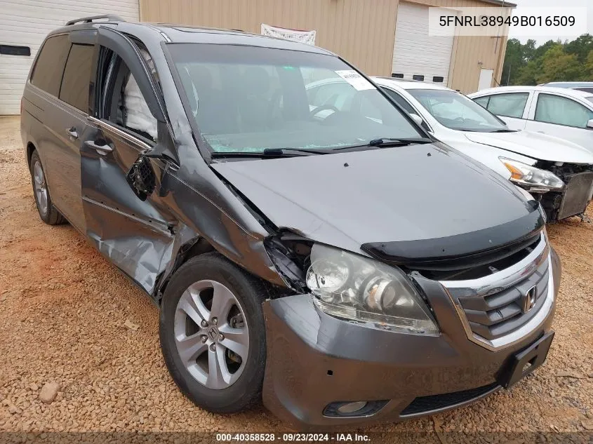 5FNRL38949B016509 2009 Honda Odyssey Touring