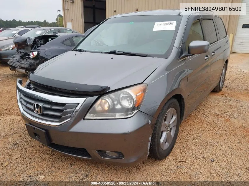 5FNRL38949B016509 2009 Honda Odyssey Touring