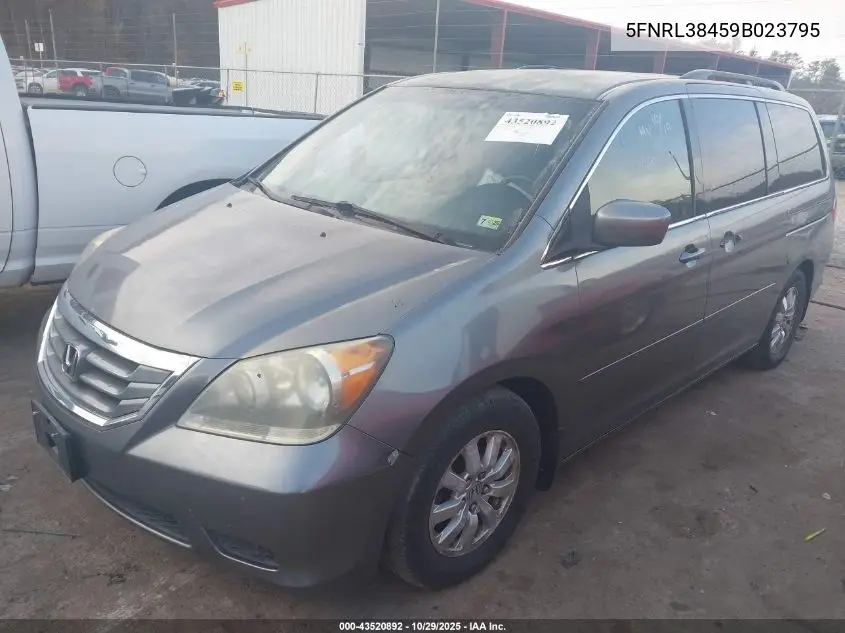 5FNRL38459B023795 2009 Honda Odyssey Ex
