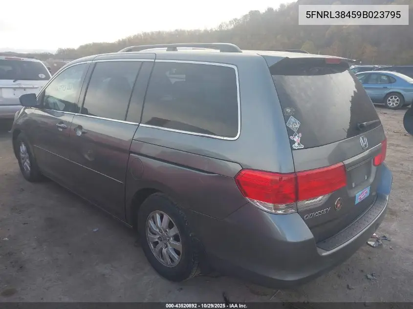 5FNRL38459B023795 2009 Honda Odyssey Ex