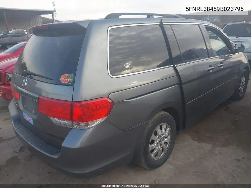 5FNRL38459B023795 2009 Honda Odyssey Ex