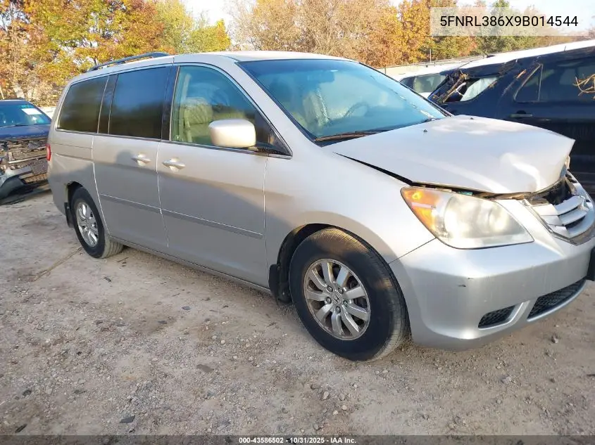 5FNRL386X9B014544 2009 Honda Odyssey Ex-L