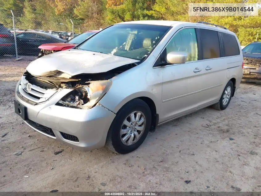 5FNRL386X9B014544 2009 Honda Odyssey Ex-L