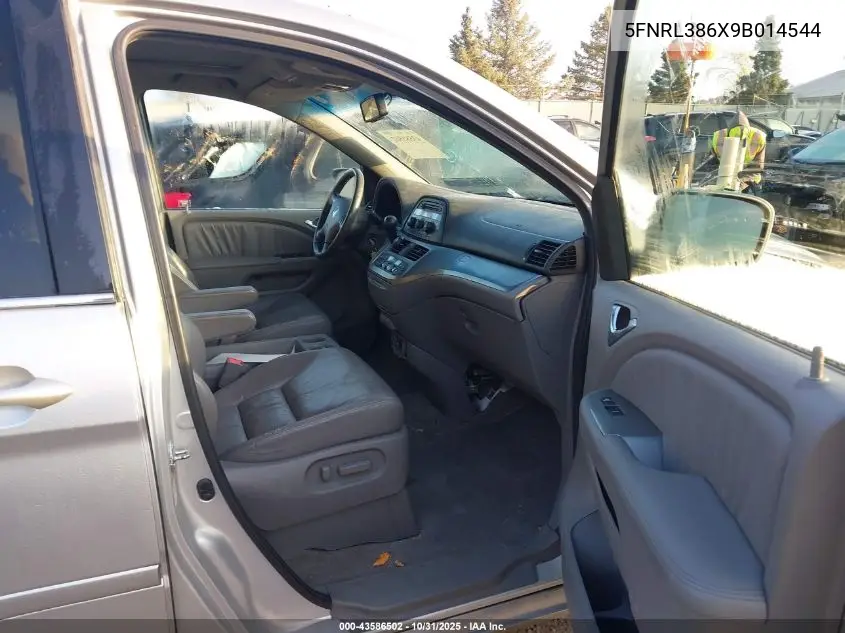 5FNRL386X9B014544 2009 Honda Odyssey Ex-L